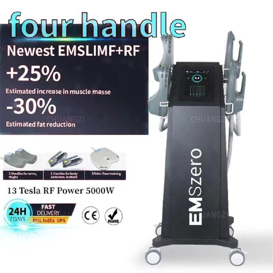 

DLS- EMSlim emsculpting EMSzero Sculpt 2/4/5 Handles NEO Muscle Stimulator fat burning Hiemt Technology