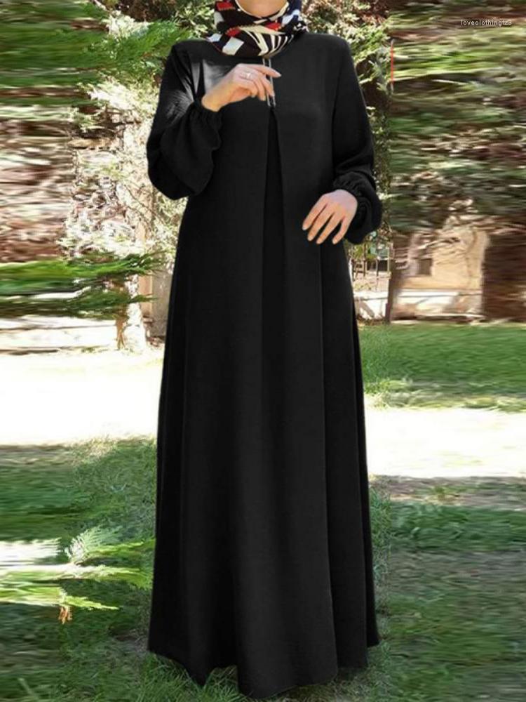 

Ethnic Clothing 2023 Summer Turkey Muslim Abaya Kimono With Puff Sleeves And Loose Fit Women Modest Islamic Kaftan In Dubai Style