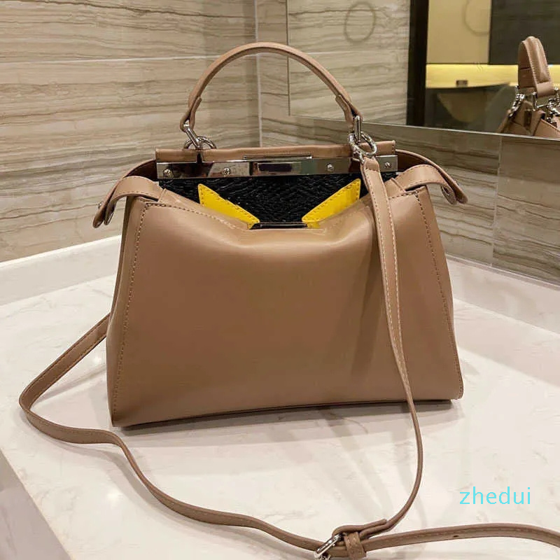 

Designer Crossbody Shoulder Bags Tote Brand Designer Women Leather Fashion Wallet Large Capacity Handbag, Black--25cm