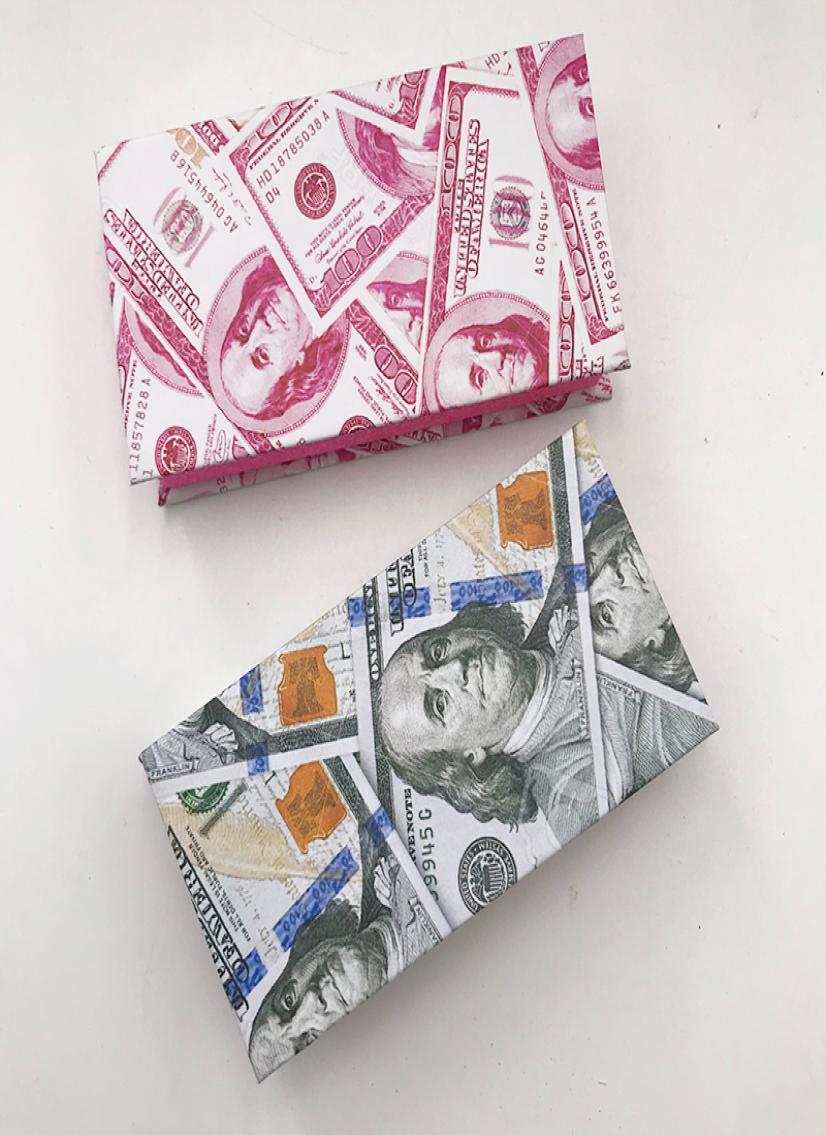 

Money lashes box magnetic lashes packing suitable 3D mink lashes customization label logo dramatic pretty eyelashes boxes3116971