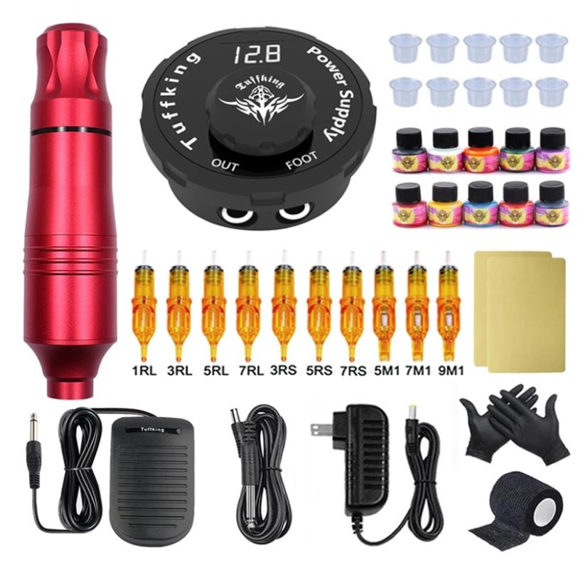 

Complete Tattoo Machine Set Tattoo Rotary Machine Pen Style Set Permanent Makeup Machine With Cartridge Needles Tattoo Body Art 221373577