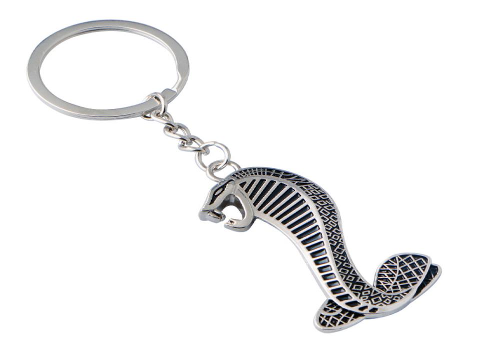 

Creativity Metal Cobra Snake Emblem Badge Keychain Key Ring Car Keyring Interior Accessories7203373