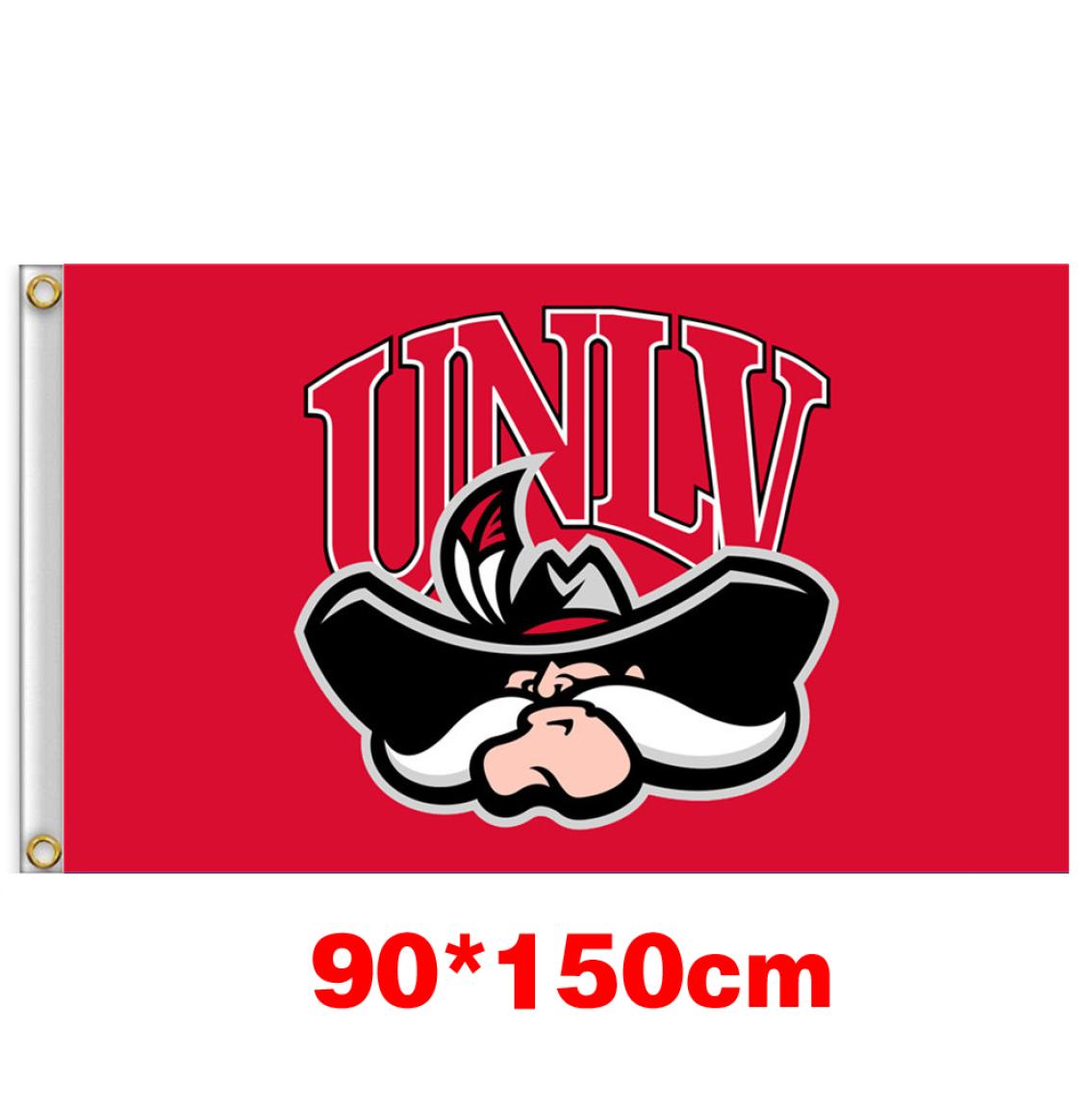 

UNLV Rebels University College Flag 150CM90CM 3X5FT Polyester Custom Any Banner Sports Flag flying homegarden outdoor7380490