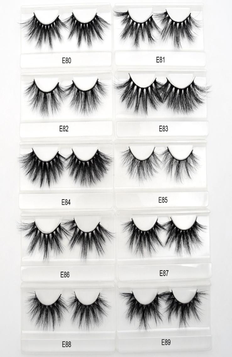 

9 styles E80E89 wispy lashes 3d mink eyelashes Handmade mink lashes cruelty Lightweight False Eyelashes 25mm Dramatic Lashes6193514