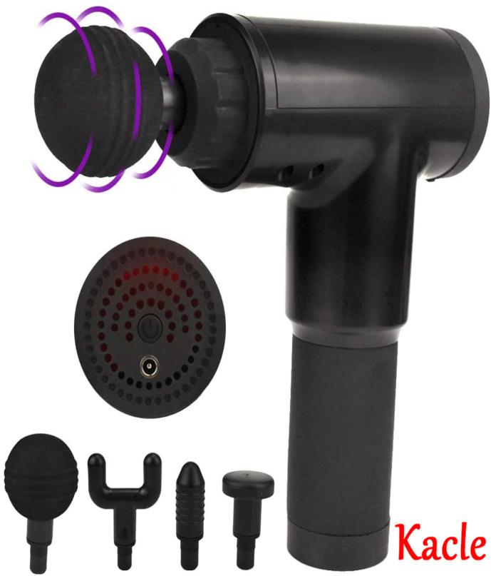 

Kacle Hand Held Massager Muscle Massager Machine Deep Tissue Percussion for Full Body Muscle Recovery and Pain Relief Sports Massa7230582, Massage gun black-eu plug