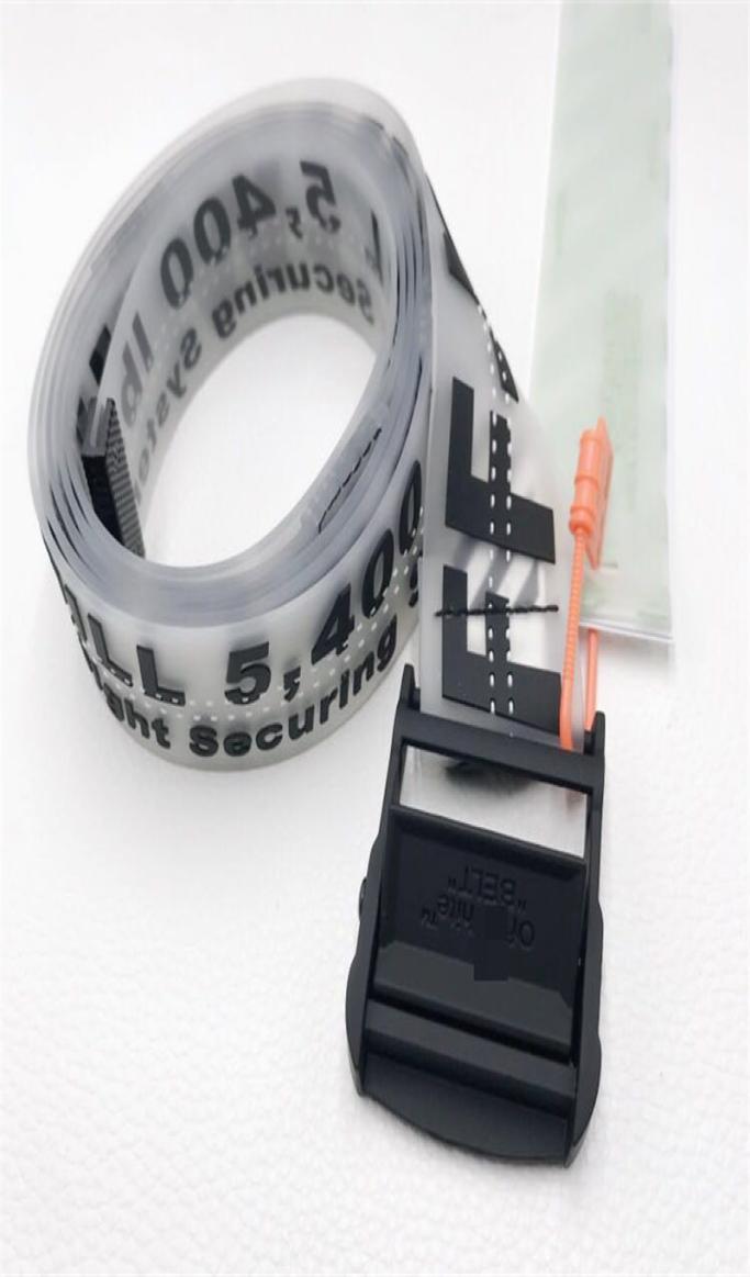 

2020 Brand white belt for men transparent off belt industrial ribbon INS super joker high street men popular logo4609334, Multi