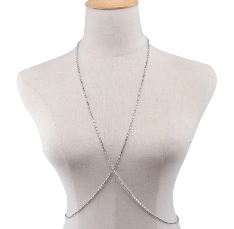 

Brand Claw Crystal Bra Slave Harness Body Chain Women Rhinestone Crossover Necklace Pendant Bikini beach Fashion Body jewelry4204226
