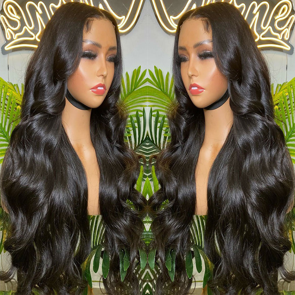 

Body Wave Wig 13x4 Lace Front Wigs For Black Women 100% Human Hair Wig 13X6 Transparent Lace Frontal Wig, Natural color