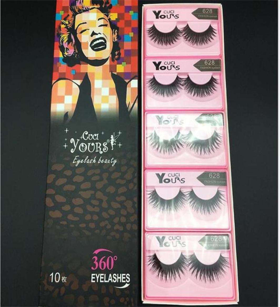 

Yours Marilyn False Eyelashes 10 pairs of fake eyelashes thick slender natural handmade eyelash 1set10pairs X0576350917