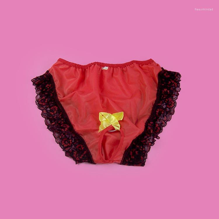 

Underpants Sissy Panties Silky Lace Rubber Cool Bikini Briefs Underwear Sexy For Men Gay Jockstrap