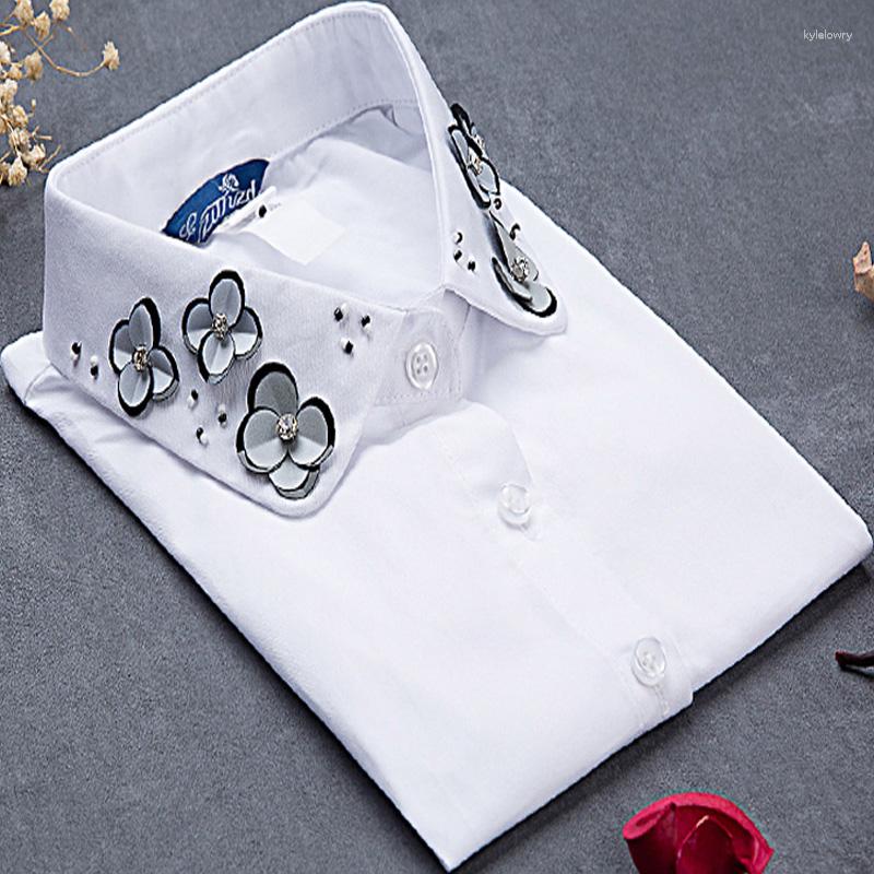 

Women's Blouses Ladies' Lace Rhinestone Wild Fake White Saving Decoration Black Fashion Decorated Cotton Collar Spring Summer Beauty, Picture shown