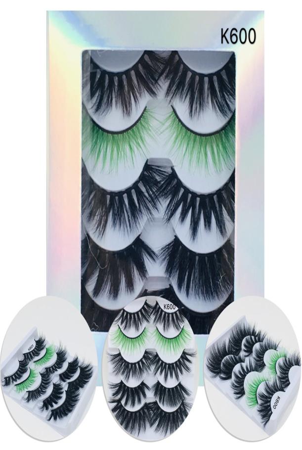 

Whole 5 Pairs Multi Pack Fake Eyelashes Synthetic Silk Eyelash 5 Pairs Each Pack False Eyelashes synthetic Lashes6751175