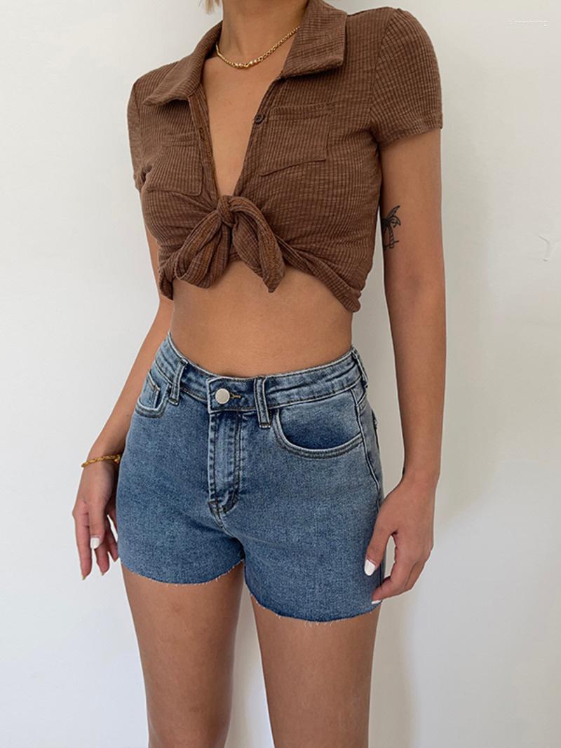 

Women's Jeans Girls' TVVOVVIN American Spicy Summer Elastic High Waist Thin Short Pants Women Fashion Korean SI6I, Black