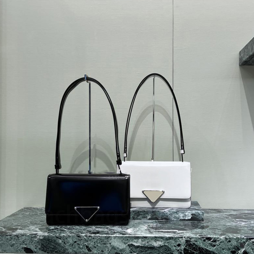 

23 new products armpit glossy leather portable shoulder bag classic solid color design letter small square bag European and American style, C2