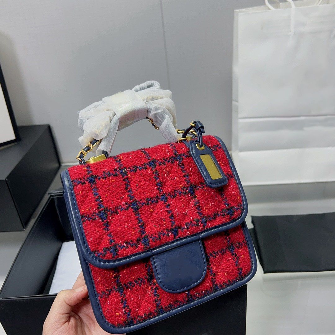 

Top canvas bag for women with luxury strap small messenger bags women's crossbody flip Messenger bag quality purse designer bag ha Lkpa, Red