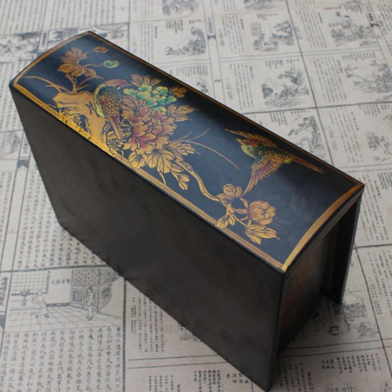 

Jewelry Pouches Vintage Wood Box Storage Case For Necklace Bracelets Rings