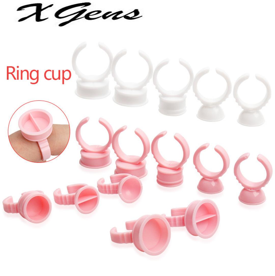 

Disposable Glue Holder Ring Cups For Eyelashes Extension Tattoo Pigment Holder Pallet Adhesive Glue Holder Palette Container8530223
