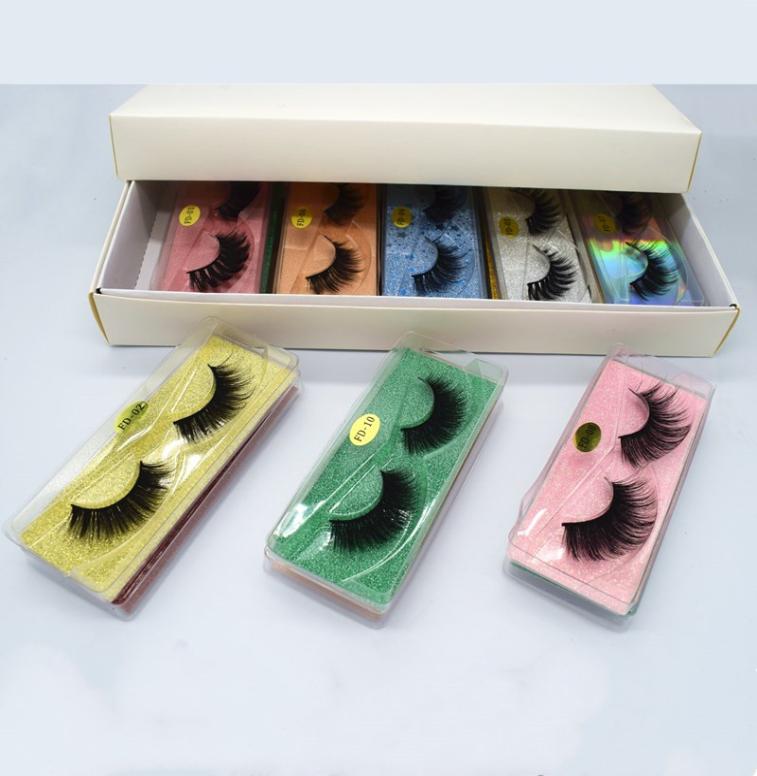 

3D Mink Eyelashes Whole 10 styles 3d Mink Lashes Natural Thick Fake Eyelashes Makeup False Lashes Extension In Bulk ship7813393