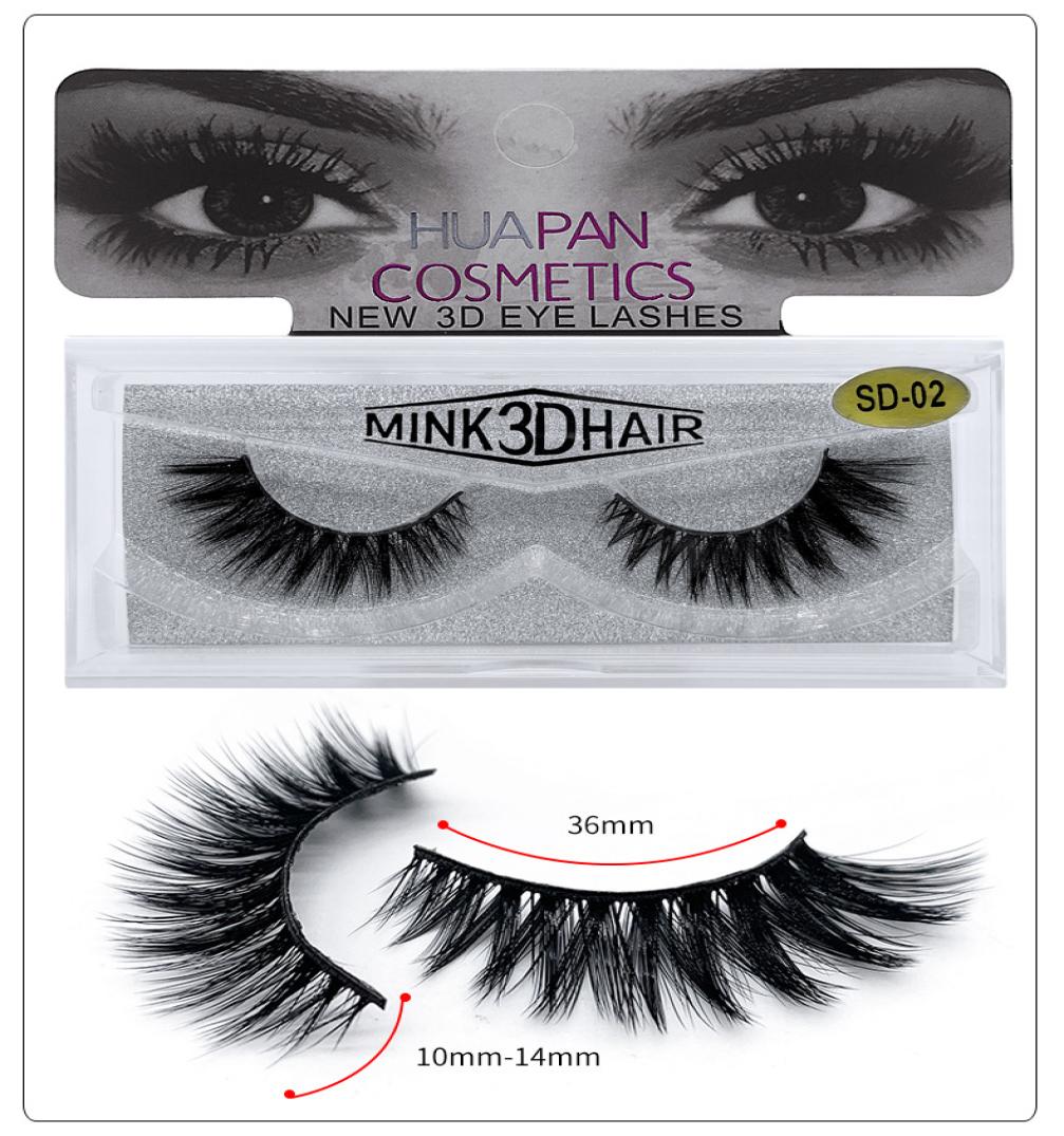 

3D Multilayer Mink Lashes Thick Mink Lash Strips False Mink Eyelashes for Eye Makeup Fake Eye Lashes Eyelashes Extension 20 styles4363347