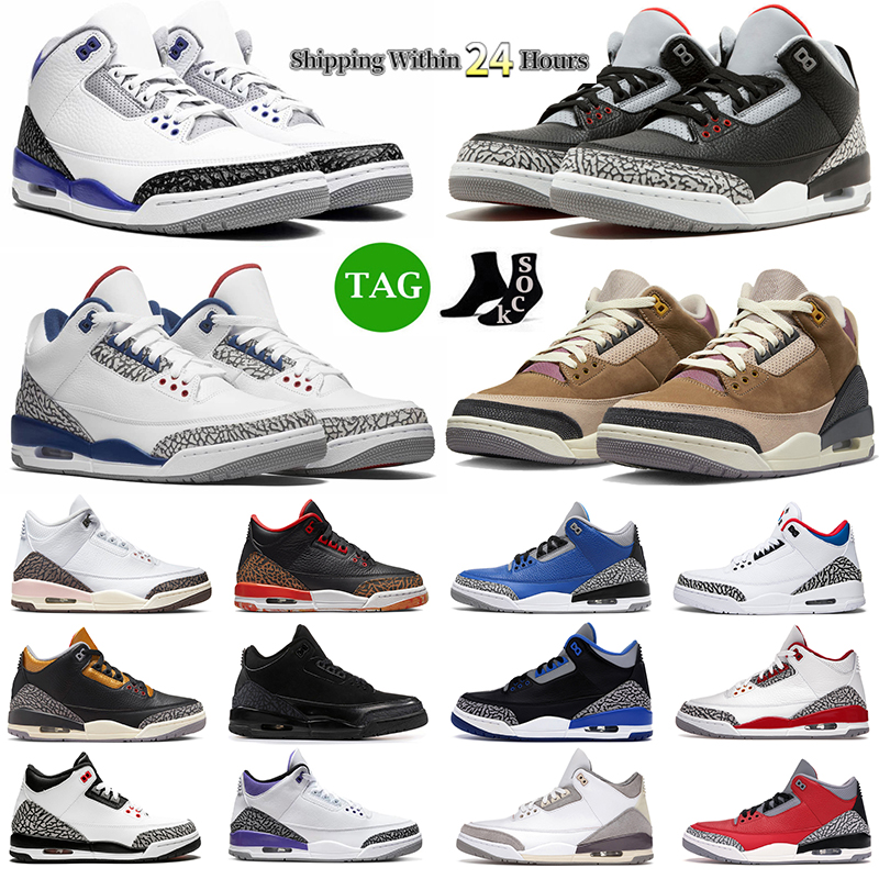 

Jumpman 3 women Men 3s Basketball Shoes Racer Blue Neapolitan White Cement Muslin Pine Green Dark Iris UNC Mens Trainers Sports Sneaker, #31