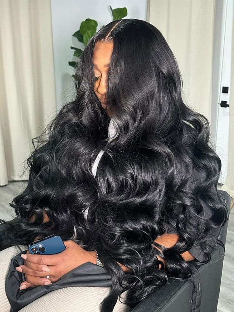 

Body Wave Lace Front Wig Human Hair Wigs Transparent Lace Frontal Wig for Women Human Hair Brazilian Hair, Natural color
