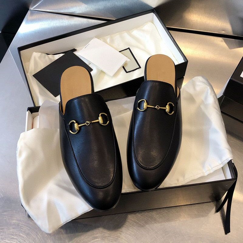 

Designer Loafers Women Summer Princetown Lace Velvet Slippers Mules Genuine Leather Flats With Buckle Bees Snake Pattern With Bag 35-43, #24