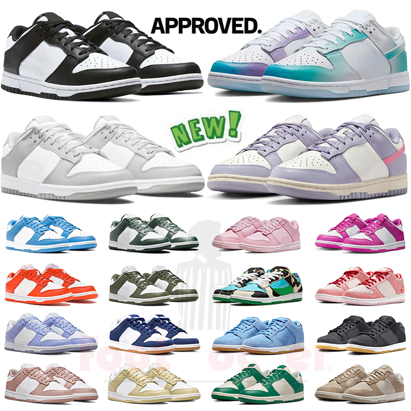 

Designer Low Basketball Shoes Mens Casual Shoes Women Sports Shoes Panda Grey UNC Triple Pink Active Fuchsia Syracuse Team Green Medium Olive Trainers Sneakers, [counter quality]-47