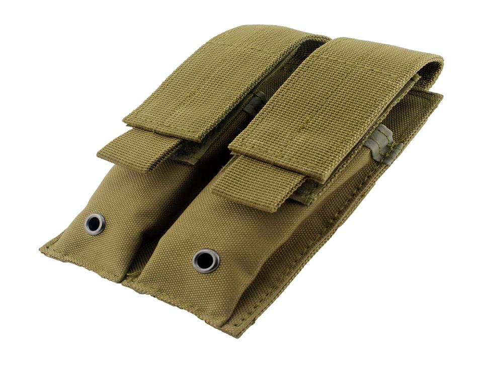 

9MM Tactical Molle Pouch Dual Double Pistol Bag Magazine Close Holster Outdoor Airsoft Combat Holder4491339, Black