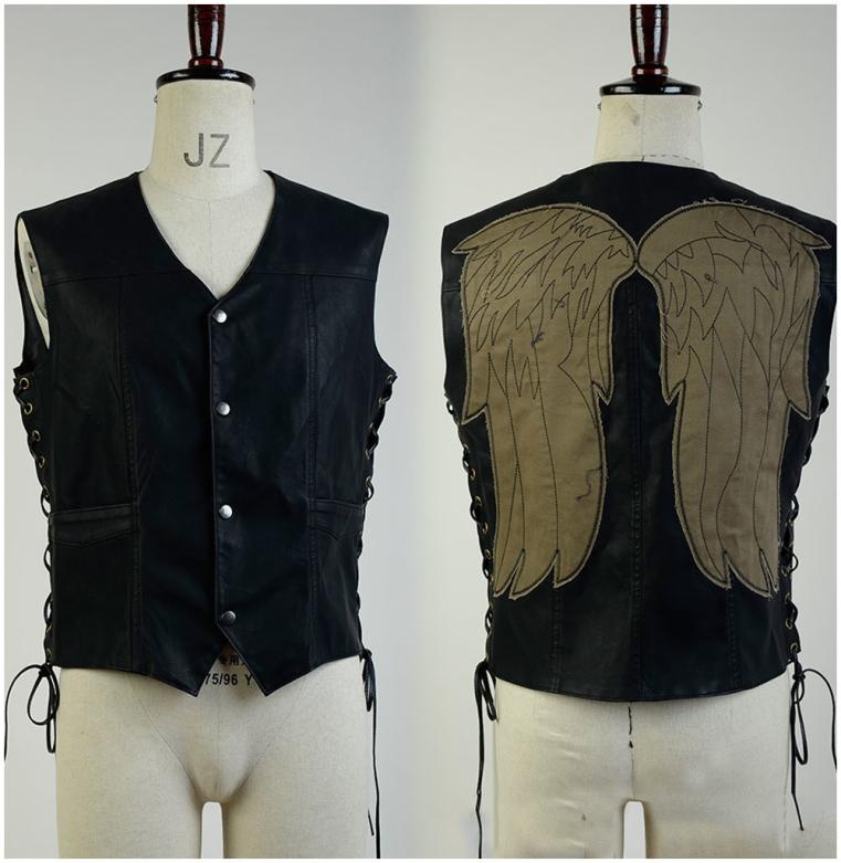 

The Walking Dead Daryl Dixon Vest angel Wings Jacket Motorcycle Vest Halloween Sexy Costume For Adult Men Y18926116577166, Silver