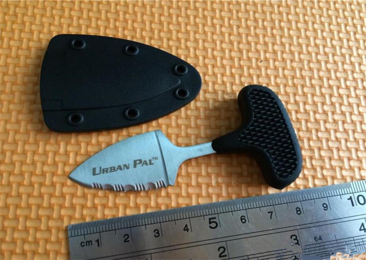 

Cold steel mini URBAN PAL 43LS Pocket knife 420 steel serrated fixed blade camping hiking gear rescue Tactical knives3649868