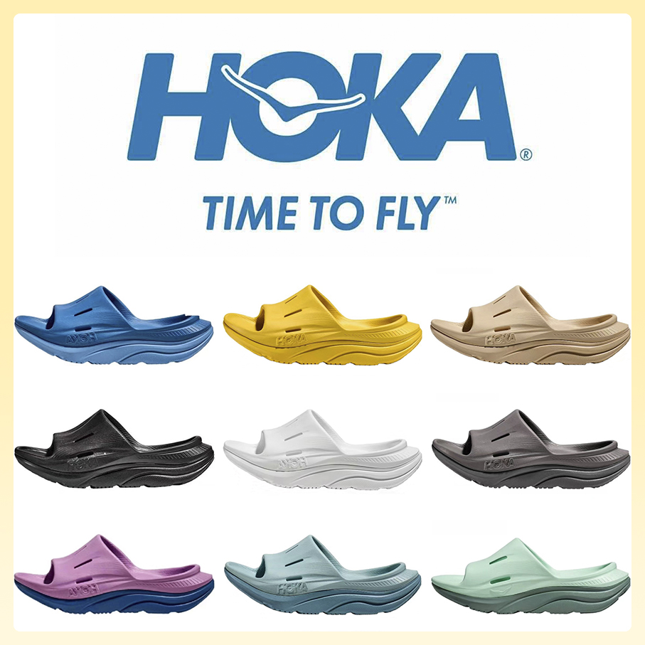 

Hoka One One Ora Recovery Slide 3 Hokas Slippers Designer Beach Sandal blue Summer Slides for Men and Women, Item#9