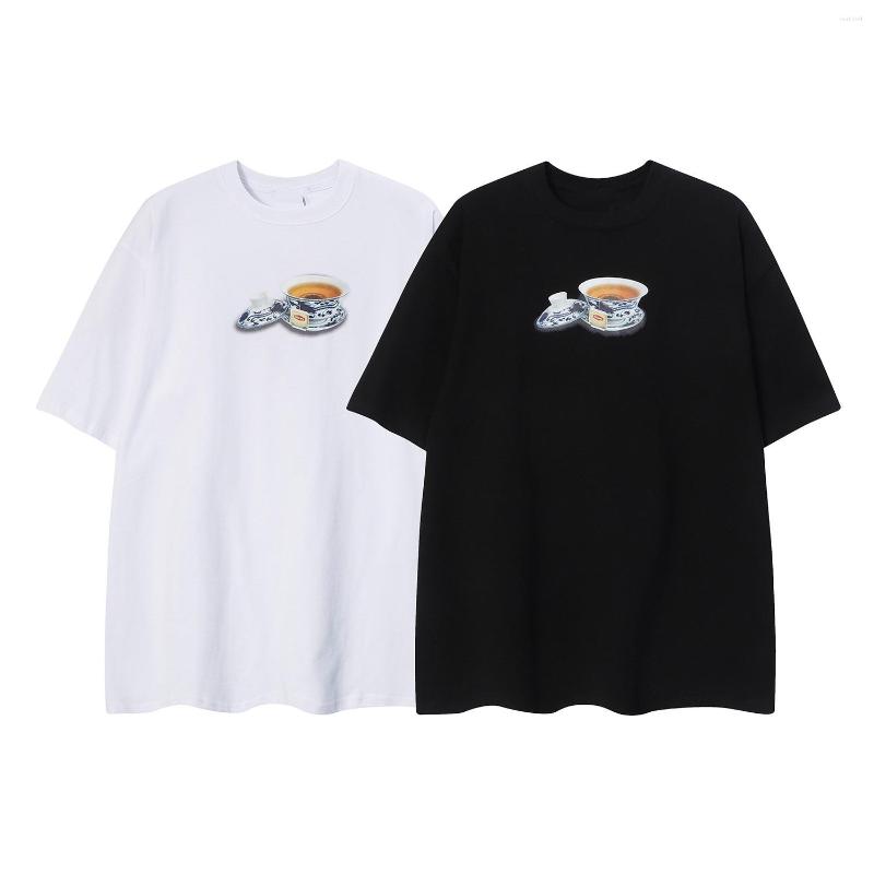 

Men' T Shirts LetterWANG 2023 Summer Fashion Design Print Large Men' And Women' Loose Short Sleeve T-shirt, Black
