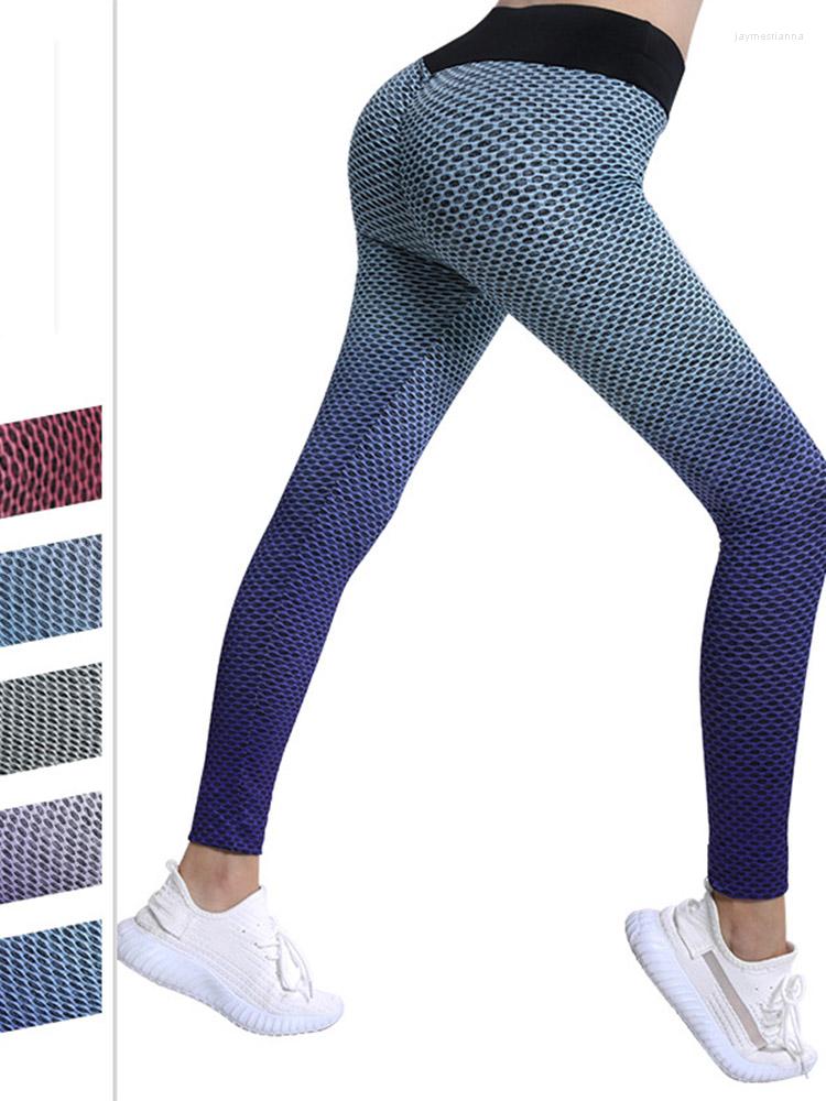 

Active Pants WHOUARE Women Sports Trousers Yoga Gradient Fitness Leggings Stretch Skin-friendly, Orange