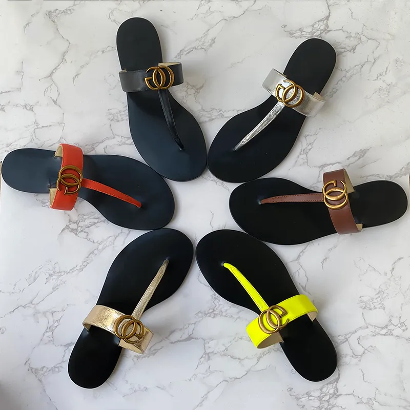 

Women Luxury Desinger Thong Slippers Leather Fashion Grapes Men Thin Black Flip Flops Shoe Ladie Beige Shoes Sandals Flippers Black White Pink Orange Gold 36-45, Silver