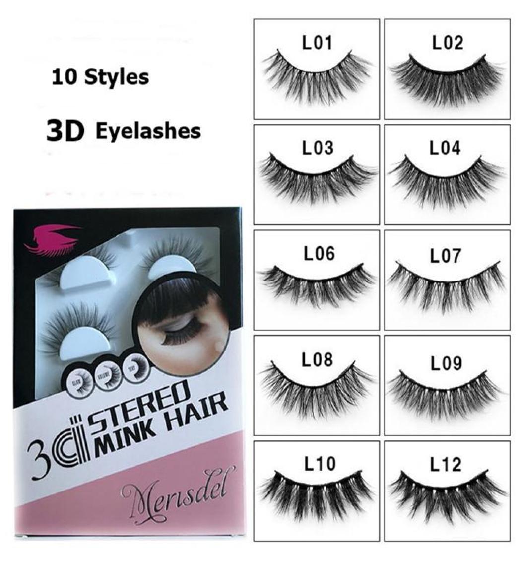 

4 PairsSet Natural Eyelashes 3D False Eyelash Eye Makeup Long Thick Eyelash Extension 10 Styles Handmade Eye Lashes4851830