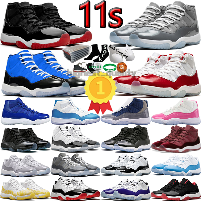 

11 Basketball Shoes for men 11s Cherry Cool Grey Cement Concord Bred UNC Gamma Blue Legend Midnight Navy White Metallic Silver Vast Mens Women Trainers Sport Sneakers, Color-3