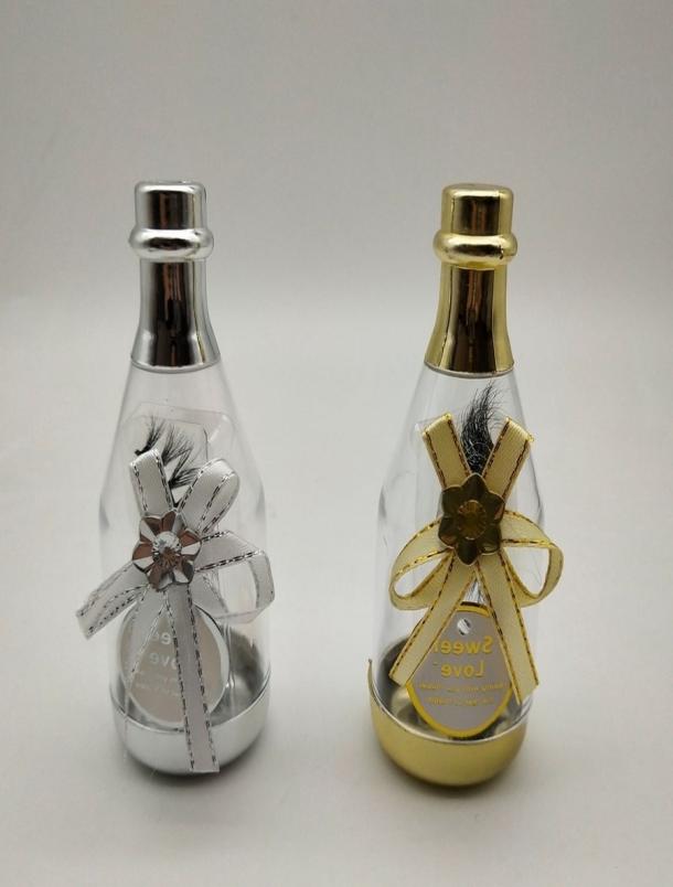 

3D Mink Eyelash Package Boxes False Eyelashes Packaging Empty Eyelash Box Case Creative Drift Bottle Shaped Lashes Box Packaging8509289