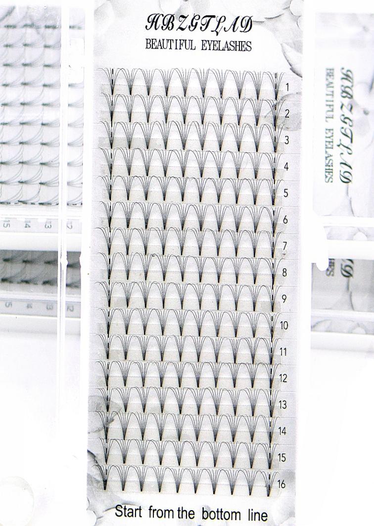 

2020 New 16 line 6D Russian Volume Eyelashes Extension short Stem Pre made Fans CD curl Mink Lash Selling Eyelash Individual 2021577