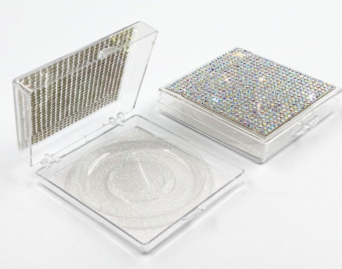 

NEW whole Square lash box alse Eyelash packaging box fake 3d mink lashes boxes faux cils strip diamond magnetic case empty8632287