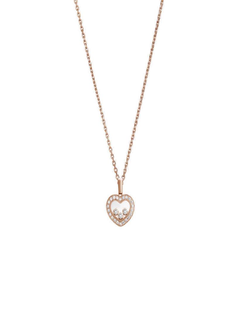 

ChopinYang Zi same necklace love clavicle chain female smart exquisite peach heart light luxury niche design sense high heart shap5194221