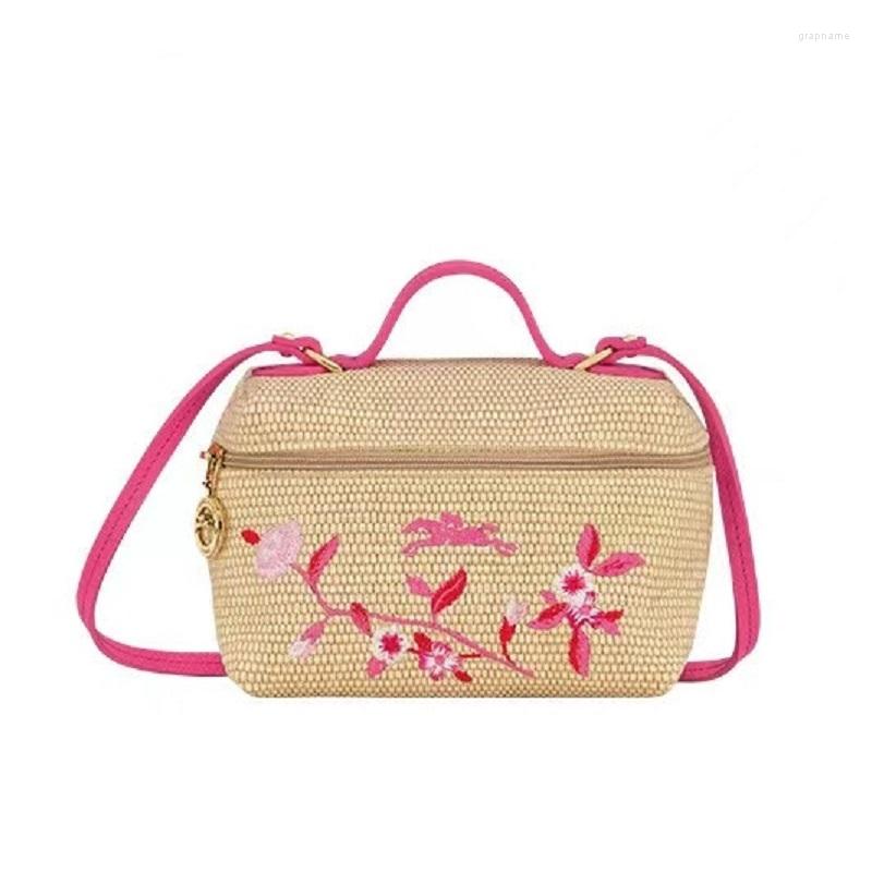 

Evening Bags 2023 Lady Crossbody Bag Embroidered Grass Woven Cabbage Basket Female Shouder Makeup Women's, Green