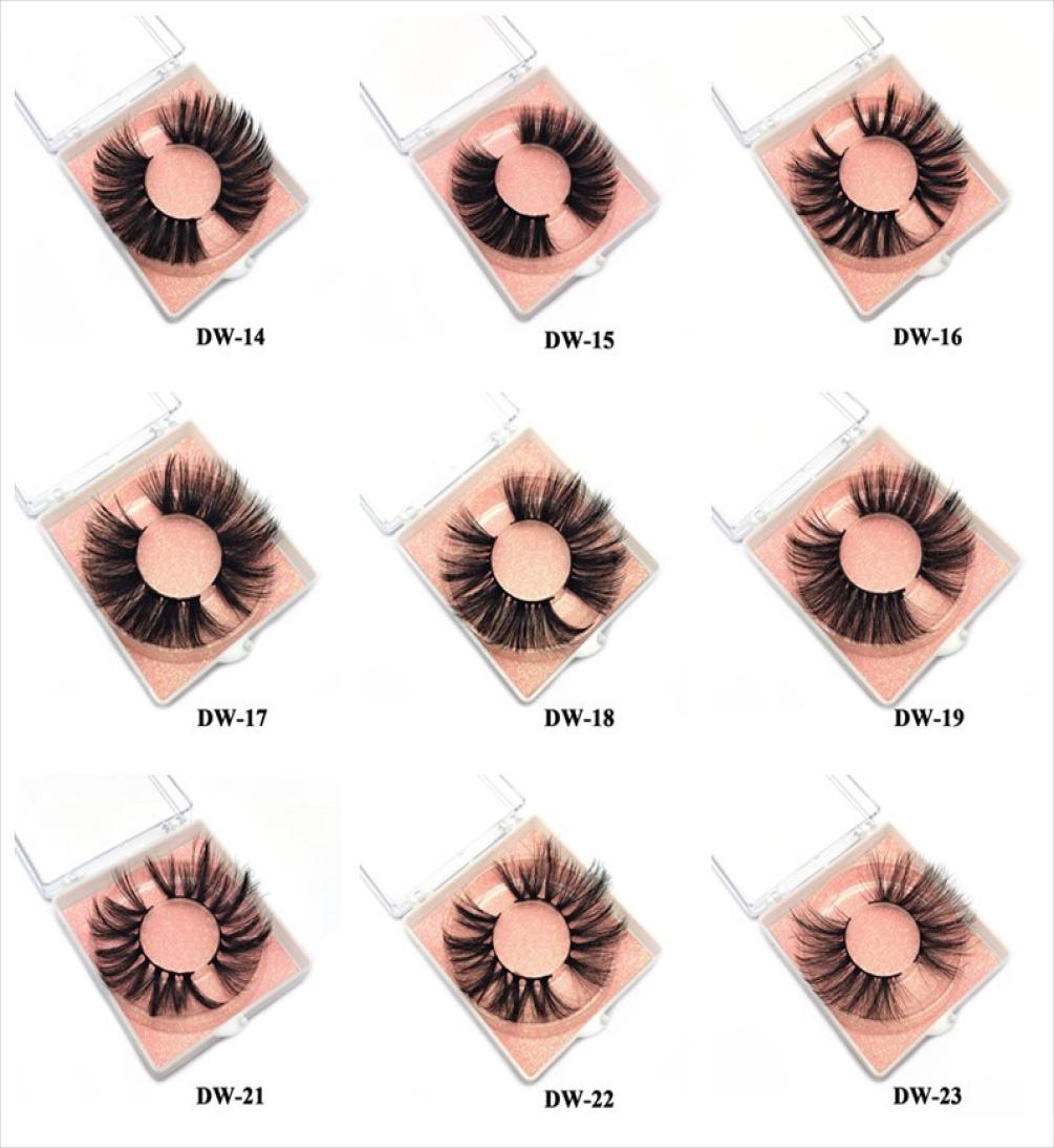 

25styles Mink Eyelashes 25mm27 Lashes Fluffy Messy 3D False Eyelashes Dramatic Long Natural Lashes Makeup Mink Lashes with square1194281