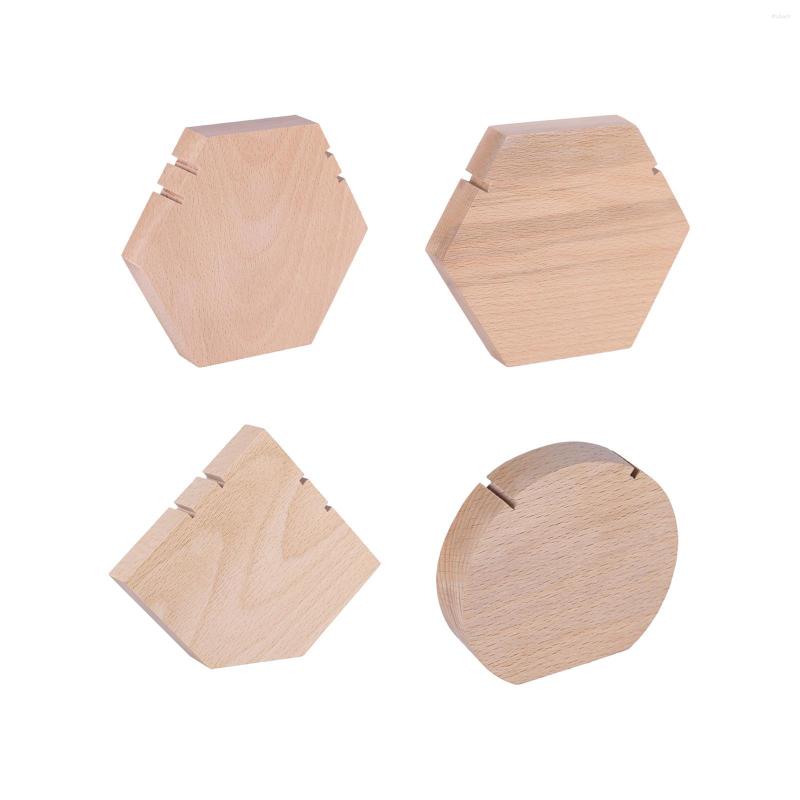 

Jewelry Pouches Vintage Necklace Display Stand Bracelets Hanger Earring Wooden For Showcase Countertop Retail Stores