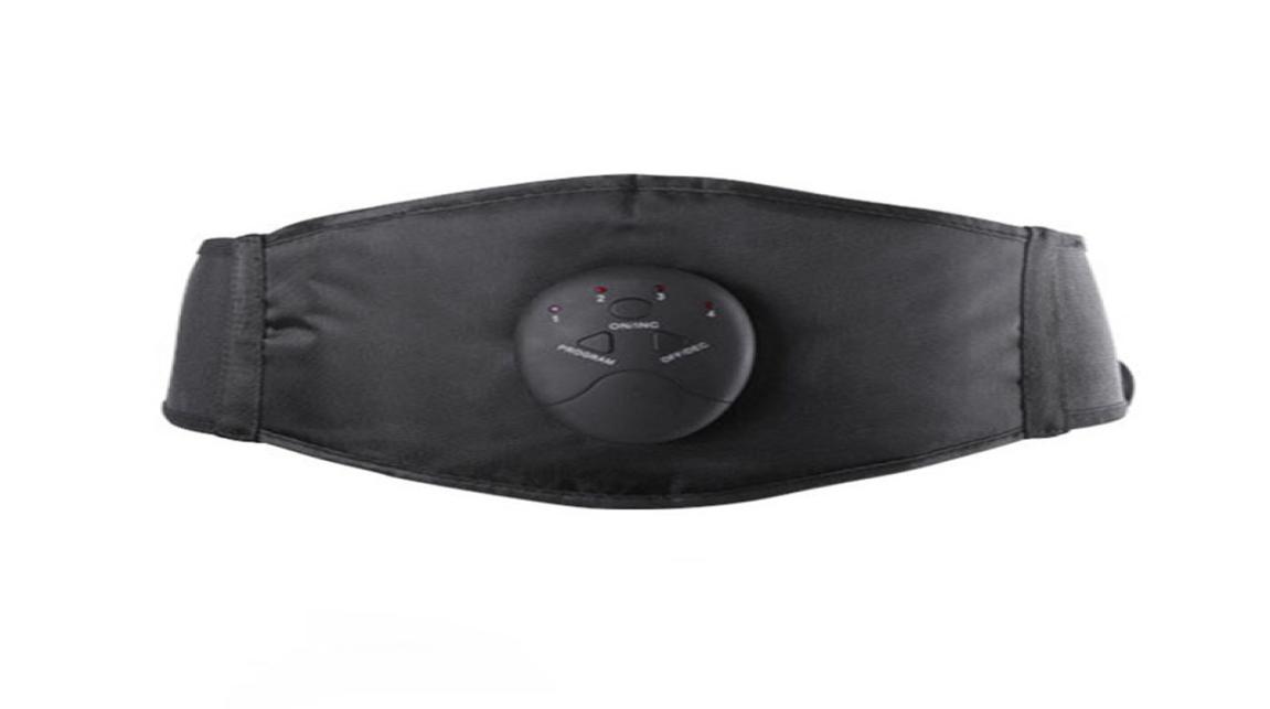 

Muscle Vibration Abdominal Trainer Body Slimming Belt EMS Massager Abdominal Stimulator Waist Support Fat Burning Weight Loss2174576, Black