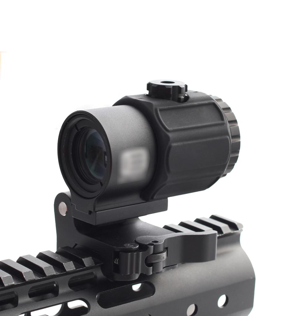 

New Product Tactical G43 3x Magnifier Scope Sight with QD Mount Fit for 20mm rail Airsoft Accessory9483383, Black