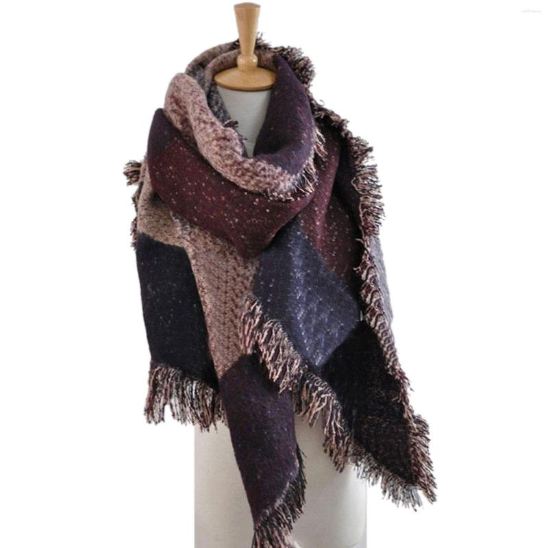 

Scarves Cashmere Soft Warm Scarf Classic Check Plaid Printed Winter For Outdoor Trip Dating Shopping