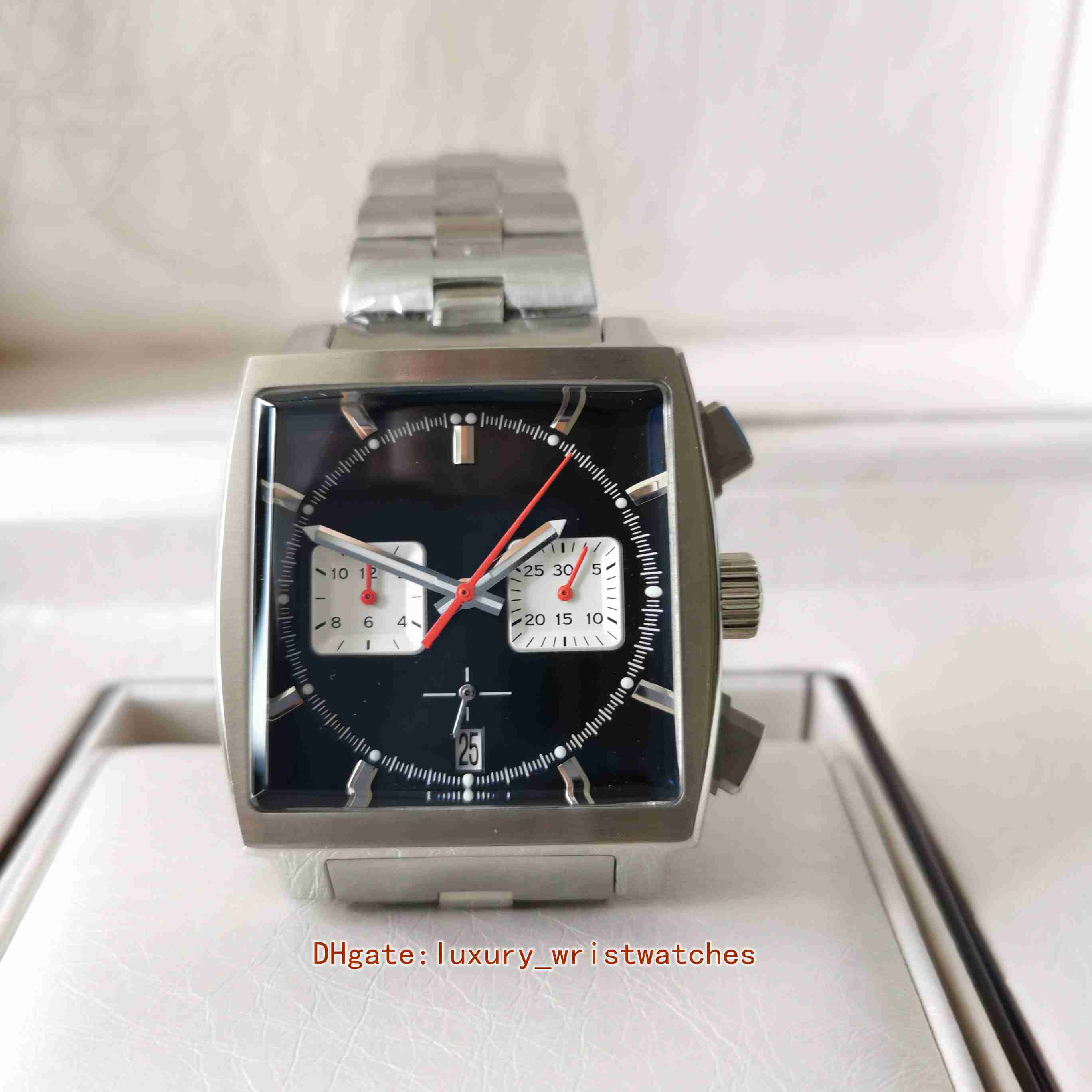 

Excellent quality mens watches CBL2113.BA0644 39mm Sapphire Black Dial Stainless Steel Automatic mechanical LumiNova wristwatches men watch, Buy box