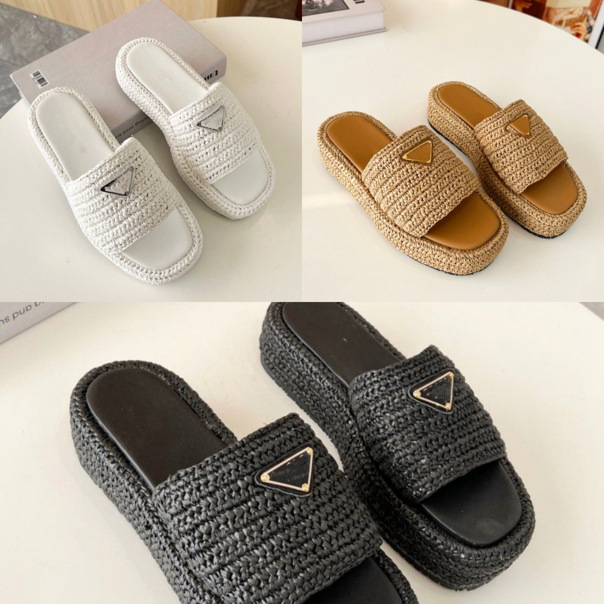 

2023 Luxury With Box Slippers Women pantoufle Thick bottom Sandals Mules Oran sandal Flip Flops Summer h sandals Slides Designer Slides Women Hotel Outdoor EUR 35-42