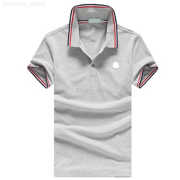 

mens polo shirt Mens Monclair T shirts Designer polo Shirt Luxury Tees Classic Black white grey blue Tees summer Polo Shirt man tshirt 7VS87