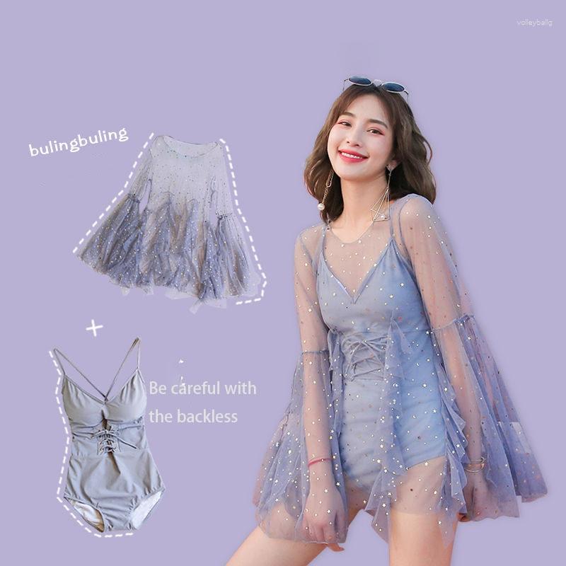 

Women's Swimwear Fairy Princess Style Two Piece Swimsuits Women Summer Beach Bikinis 2023 Female Shorts Slimming Control Swimdress, As picture shown